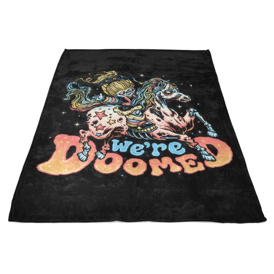 Rainbow Doom - Fleece Blanket