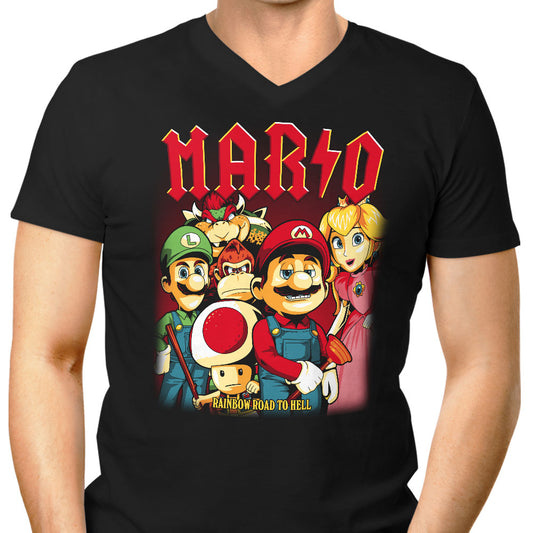 Rainbow to Hell - Men's V-Neck