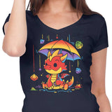 Rainy Dice Day - Women's V-Neck