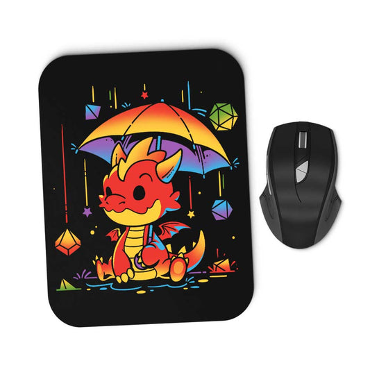 Rainy Dice Day - Mousepad