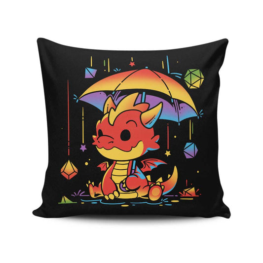 Rainy Dice Day - Throw Pillow