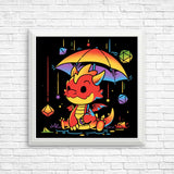 Rainy Dice Day - Posters & Prints