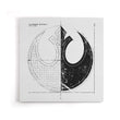 Rebellion Blueprint (Alt) - Canvas Print