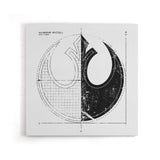 Rebellion Blueprint (Alt) - Canvas Print