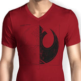 Rebellion Blueprint (Alt) - Men's V-Neck