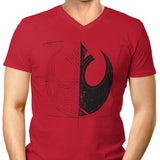 Rebellion Blueprint (Alt) - Men's V-Neck