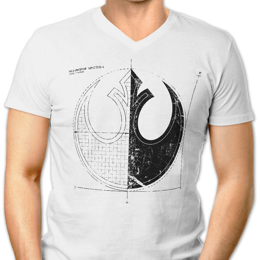 Rebellion Blueprint (Alt) - Men's V-Neck