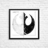 Rebellion Blueprint (Alt) - Posters & Prints