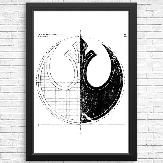 Rebellion Blueprint (Alt) - Posters & Prints