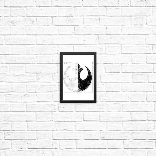 Rebellion Blueprint (Alt) - Posters & Prints