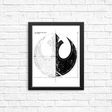 Rebellion Blueprint (Alt) - Posters & Prints