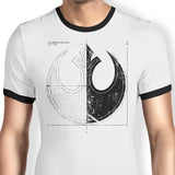 Rebellion Blueprint (Alt) - Ringer T-Shirt