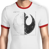 Rebellion Blueprint (Alt) - Ringer T-Shirt