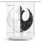 Rebellion Blueprint (Alt) - Shower Curtain