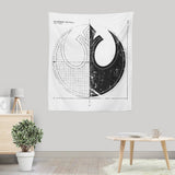 Rebellion Blueprint (Alt) - Wall Tapestry