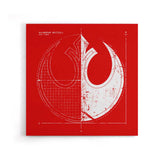 Rebellion Blueprint - Canvas Print