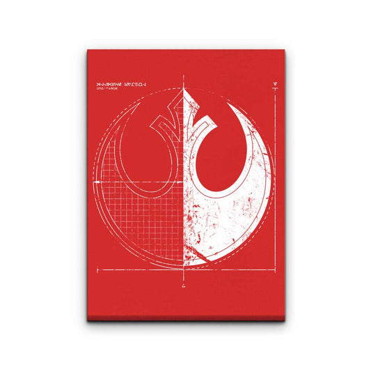 Rebellion Blueprint - Canvas Print