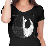 Rebellion Blueprint - Women's V-Neck