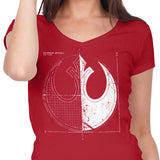Rebellion Blueprint - Women's V-Neck