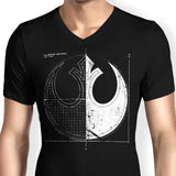 Rebellion Blueprint - Men's V-Neck