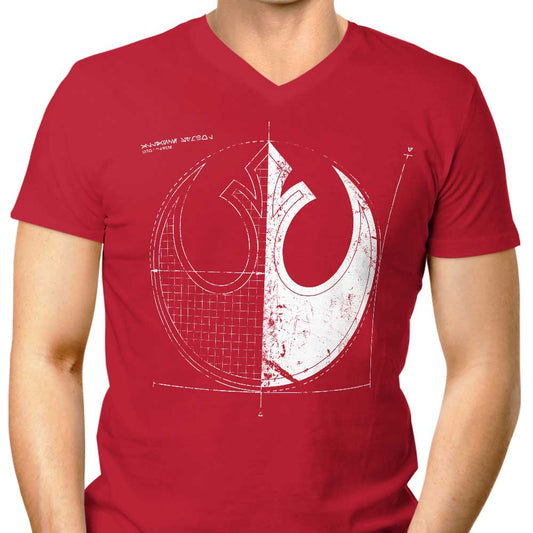 Rebellion Blueprint - Men's V-Neck