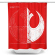 Rebellion Blueprint - Shower Curtain