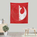 Rebellion Blueprint - Wall Tapestry