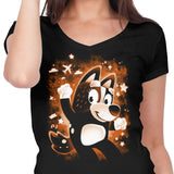 Red Dog Mom - Women's V-Neck