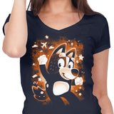 Red Dog Mom - Women's V-Neck