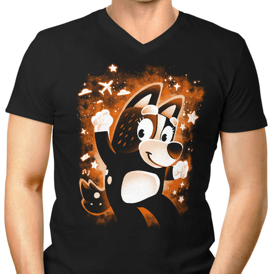 Red Dog Mom - Men's V-Neck