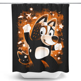 Red Dog Mom - Shower Curtain