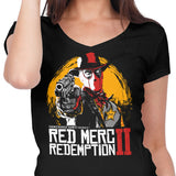 Red Merc Redemption - Women's V-Neck