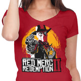 Red Merc Redemption - Women's V-Neck