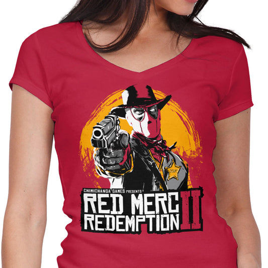 Red Merc Redemption - Women's V-Neck