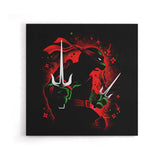 Red Rebel Ninja - Canvas Print