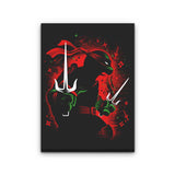 Red Rebel Ninja - Canvas Print