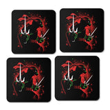 Red Rebel Ninja - Coasters