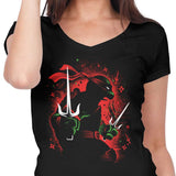 Red Rebel Ninja - Women's V-Neck