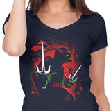 Red Rebel Ninja - Women's V-Neck