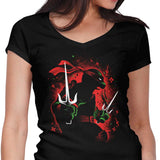 Red Rebel Ninja - Women's V-Neck