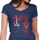 Red Rebel Ninja - Women's V-Neck