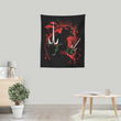 Red Rebel Ninja - Wall Tapestry