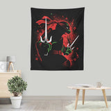 Red Rebel Ninja - Wall Tapestry