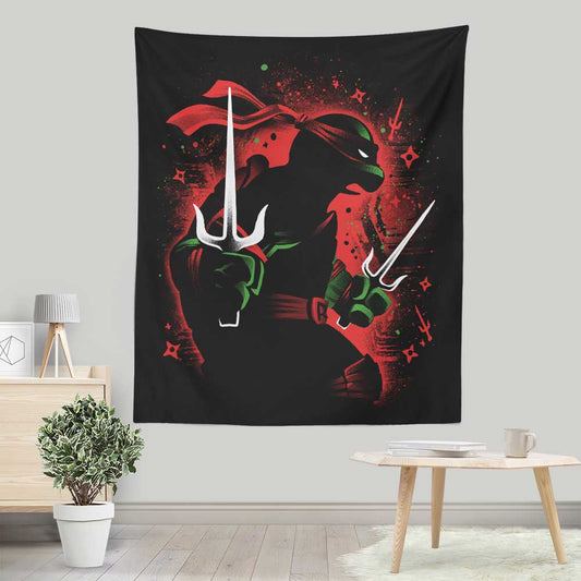 Red Rebel Ninja - Wall Tapestry