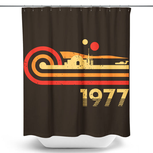 Retro Hope - Shower Curtain