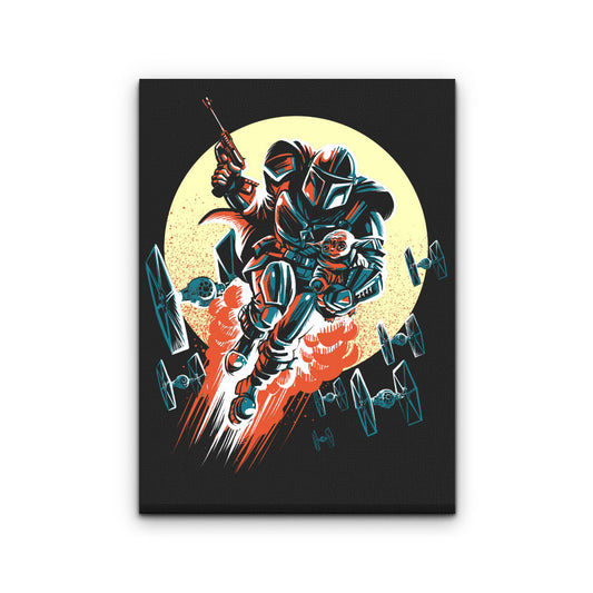 Retro Mando - Canvas Print
