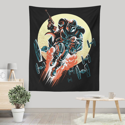 Retro Mando - Wall Tapestry