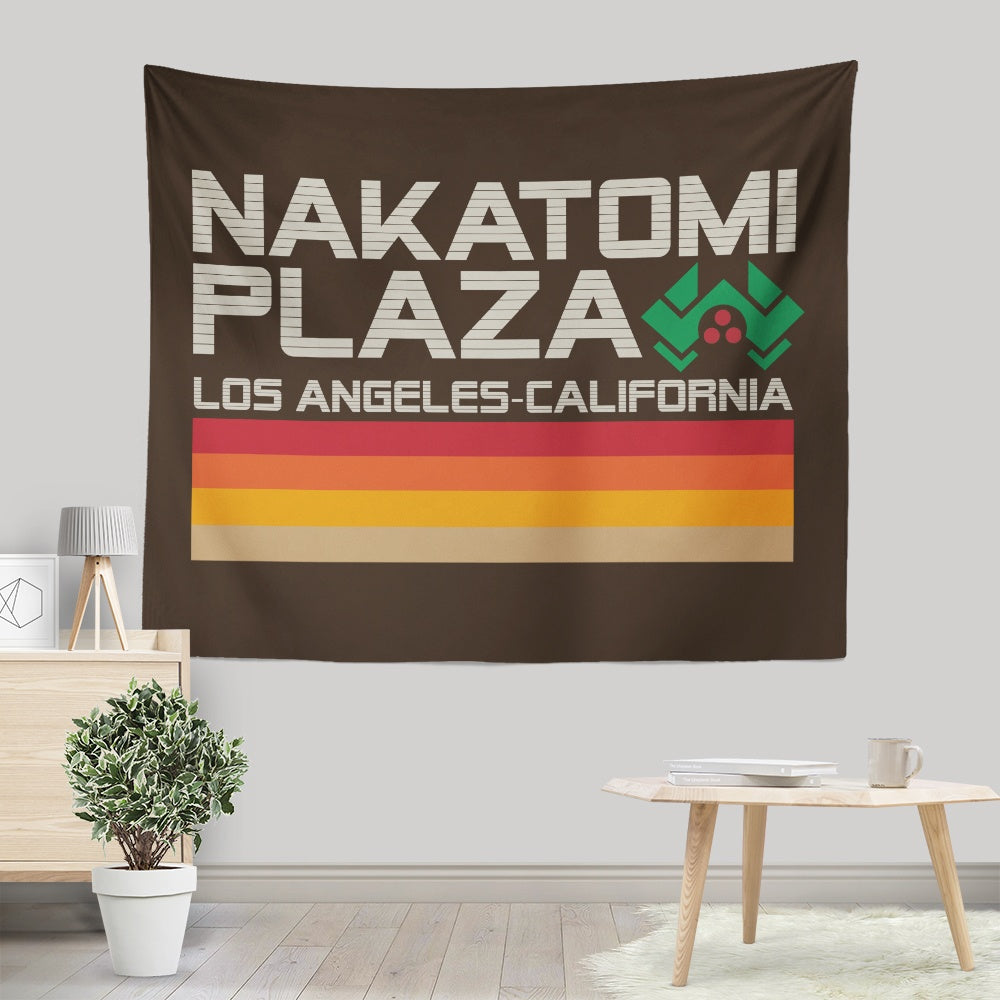 Retro Plaza - Wall Tapestry