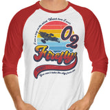 Retro Soaring - 3/4 Sleeve Raglan T-Shirt