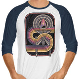 Retro Voyage - 3/4 Sleeve Raglan T-Shirt